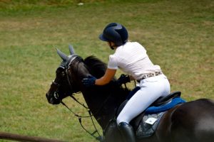 camilla oddone accarezza il suo cavallo