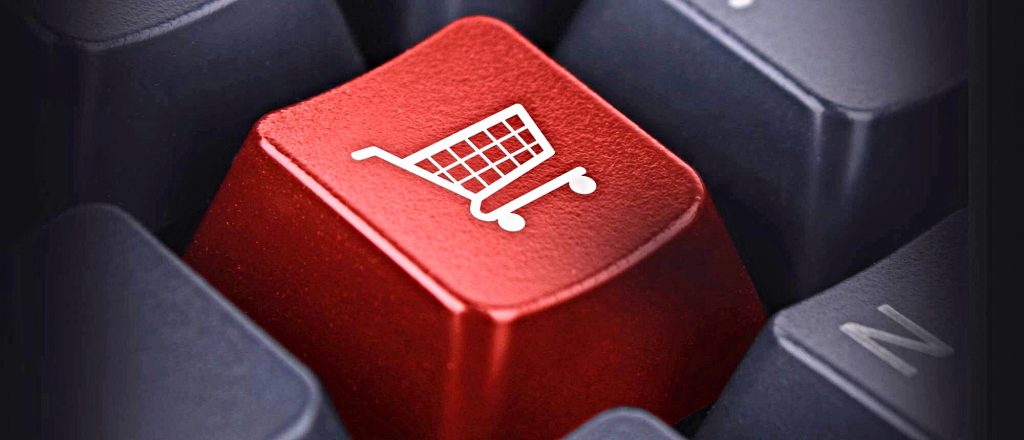 tasto rosso per acquisti online